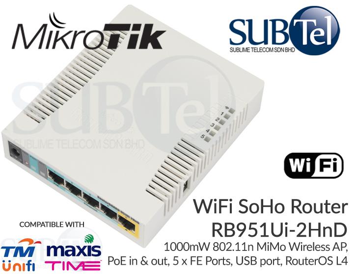 Wi fi роутер mikrotik rb951ui 2hnd обзор