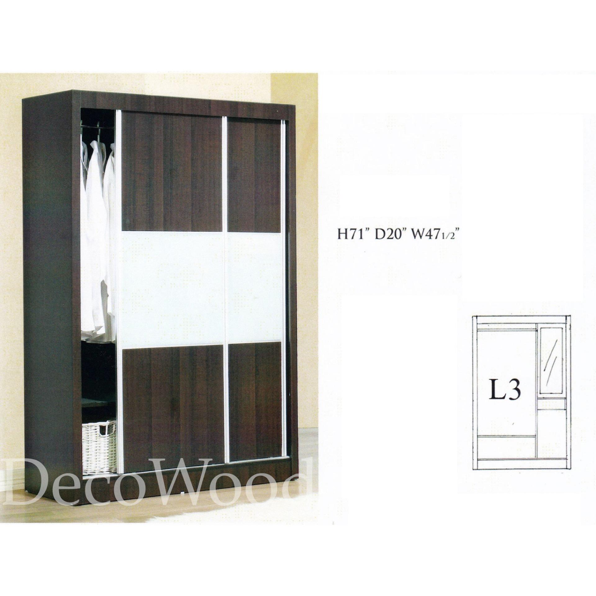 Almari Baju Sliding Door / almari baju Jujia wardrobe Kou Kou cloakroom