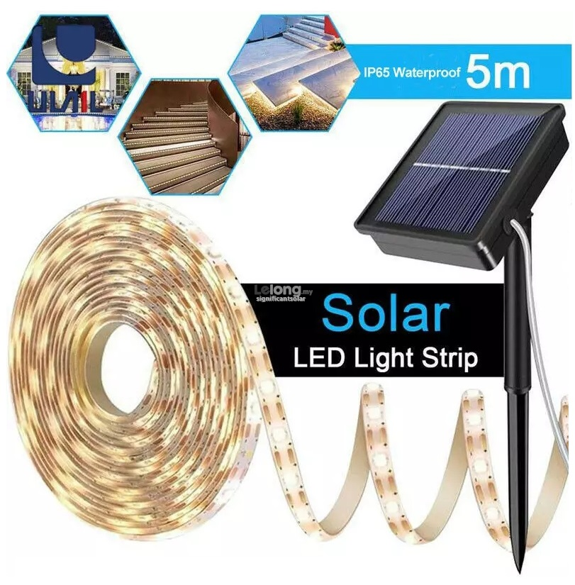 &#128073; READY STOCK &#128073;&#127474;&#127486; 150 Led Stripe Solar Power Led String Light Mode
