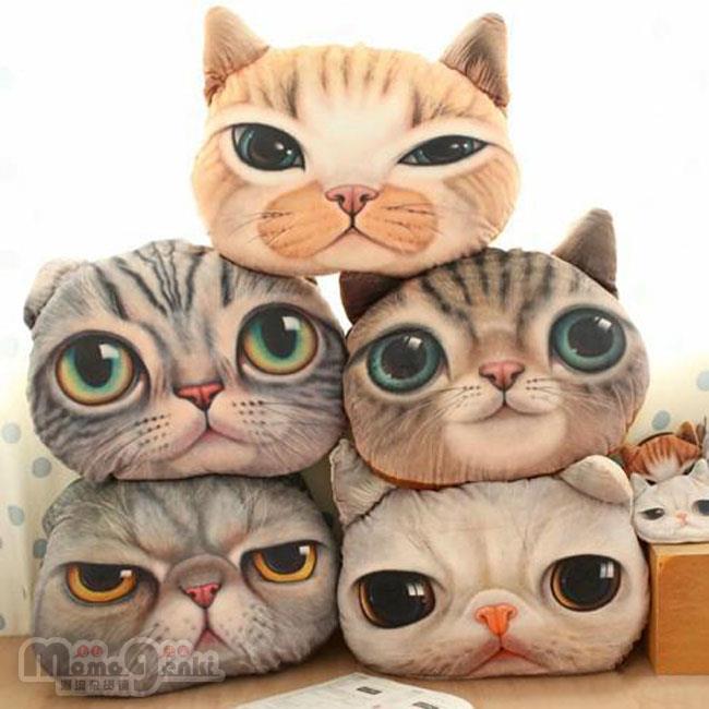 cat emoji pillow