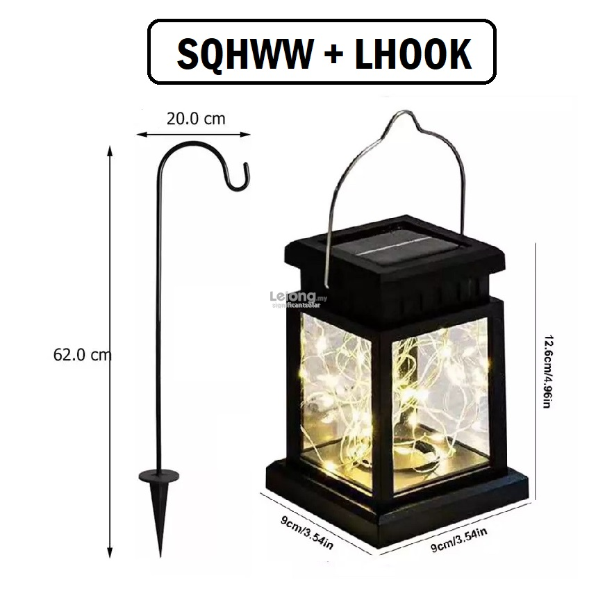 &#128073; READY STOCK &#128073;&#127474;&#127486; Garden Solar Retro Lantern Light Outdoor Hanging