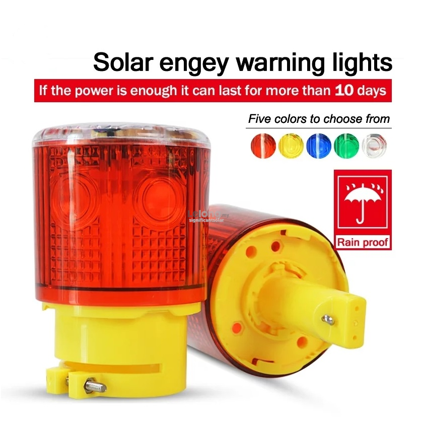 &#128073; READY STOCK &#128073;&#127474;&#127486; Rain Proof Controlled No Switch Solar Warning