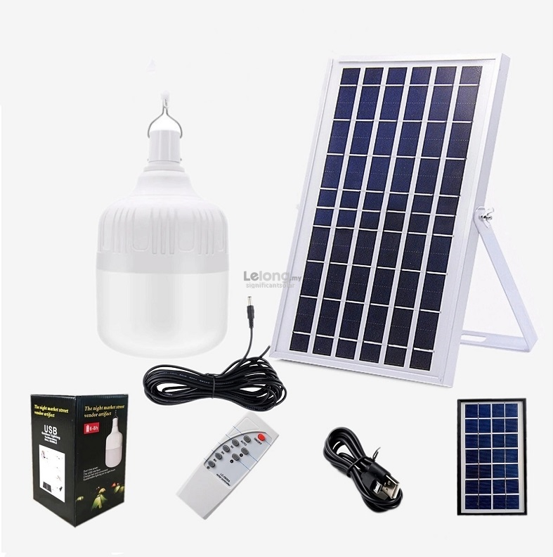 &#128073; READY STOCK &#128073;&#127474;&#127486; Solar Panel Usb Bulb Remote Ceiling Auto On Off