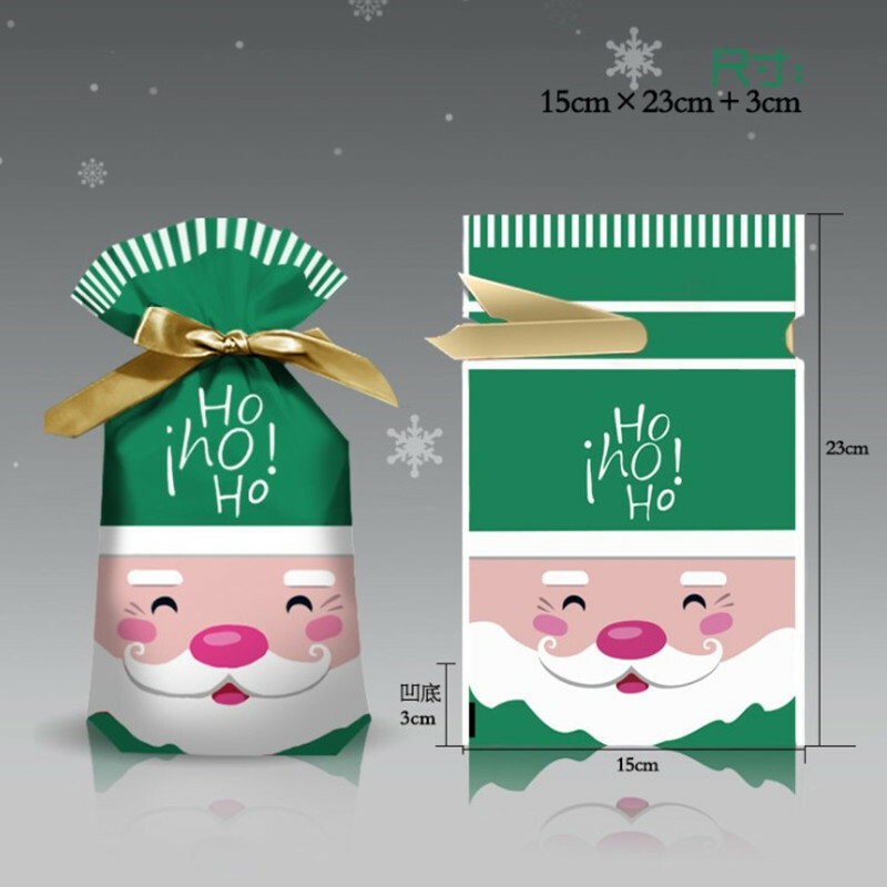 Ready Stock Xmas Christmas Candy Cookies Packaging Packing, Party Gift Bag