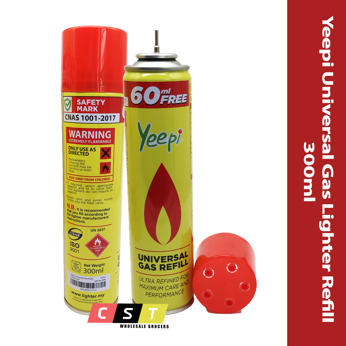 (Ready Stock)Yeepi Gas Lighter Refill 300ml