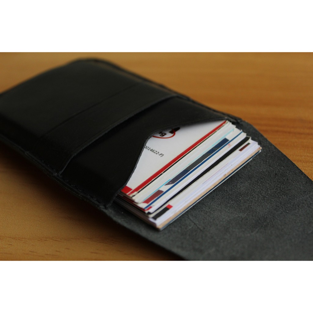 Real Handmade Leather Namecard Card Holder Business Formal Wallet