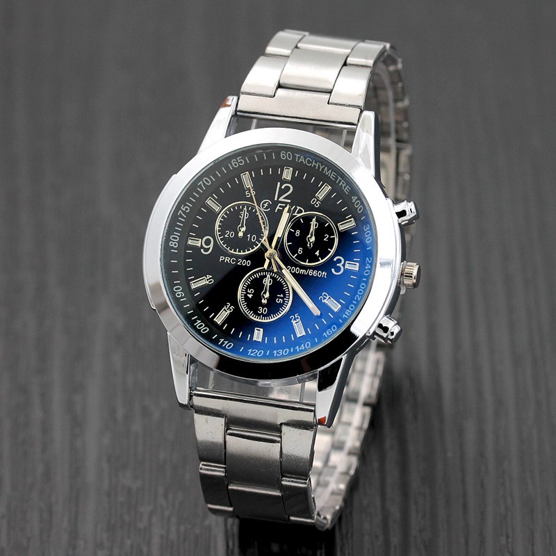 Realeos Fashion Men Quartz Stainless Steel Watch Strap (With Box) - R634