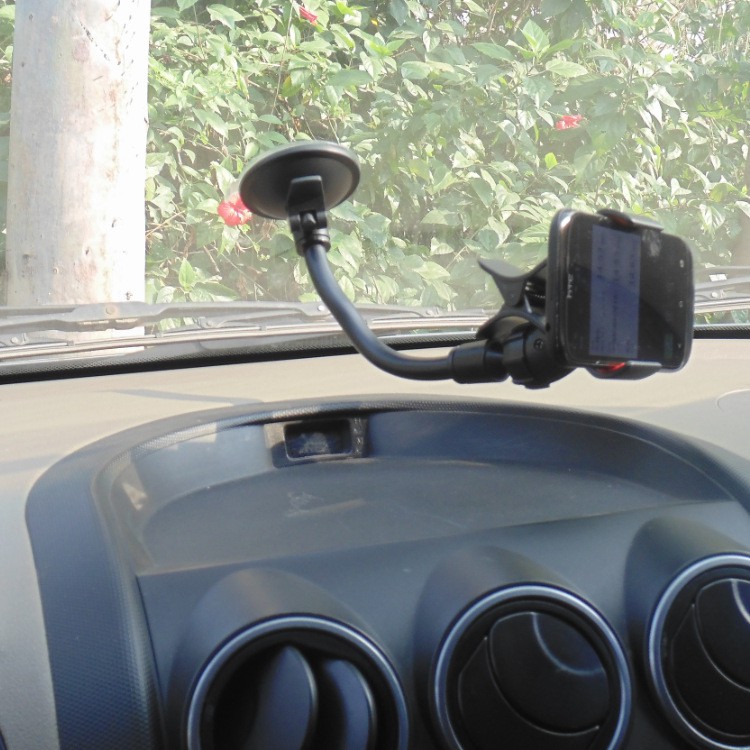 Realeos Windshield Long Arm Car Mount Anti Slip Phone Holder - R612