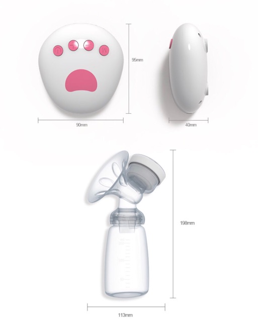Rechargeable Electric Battery Double Auto Breast Pump Pam Susu Real Bubee
