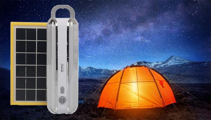 Rechargeable Emergency Light with Solar Panel