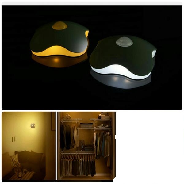 Rechargeable LED Night Light Sensor Four Leaf Clover lamps Body Motion
