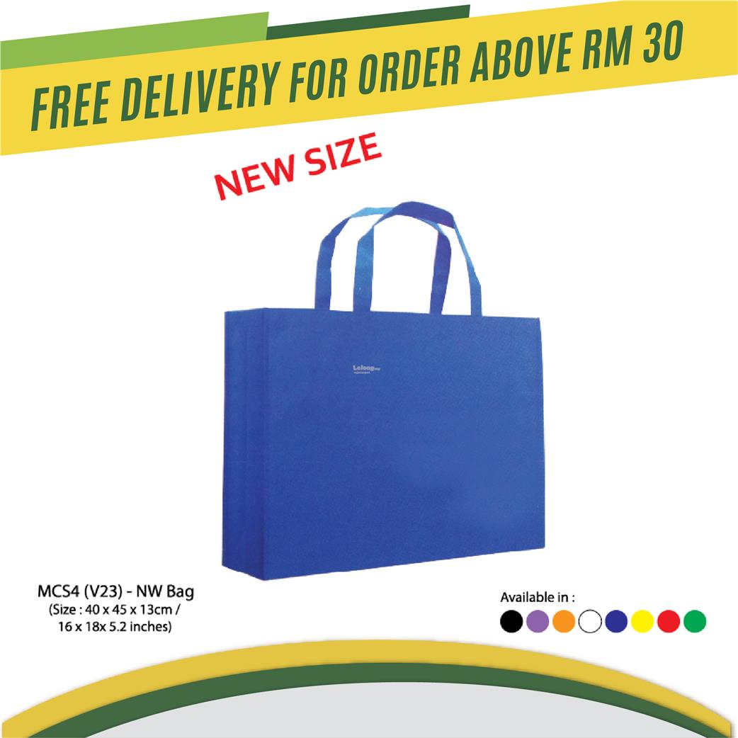 non woven bag size