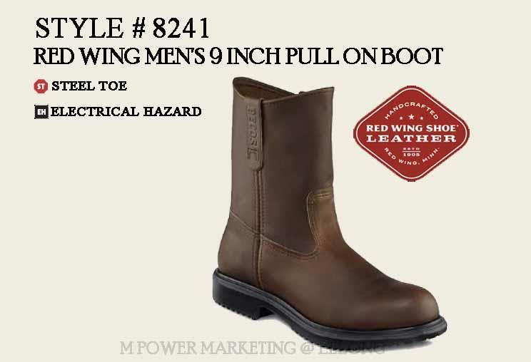 mens red wing pull on boots