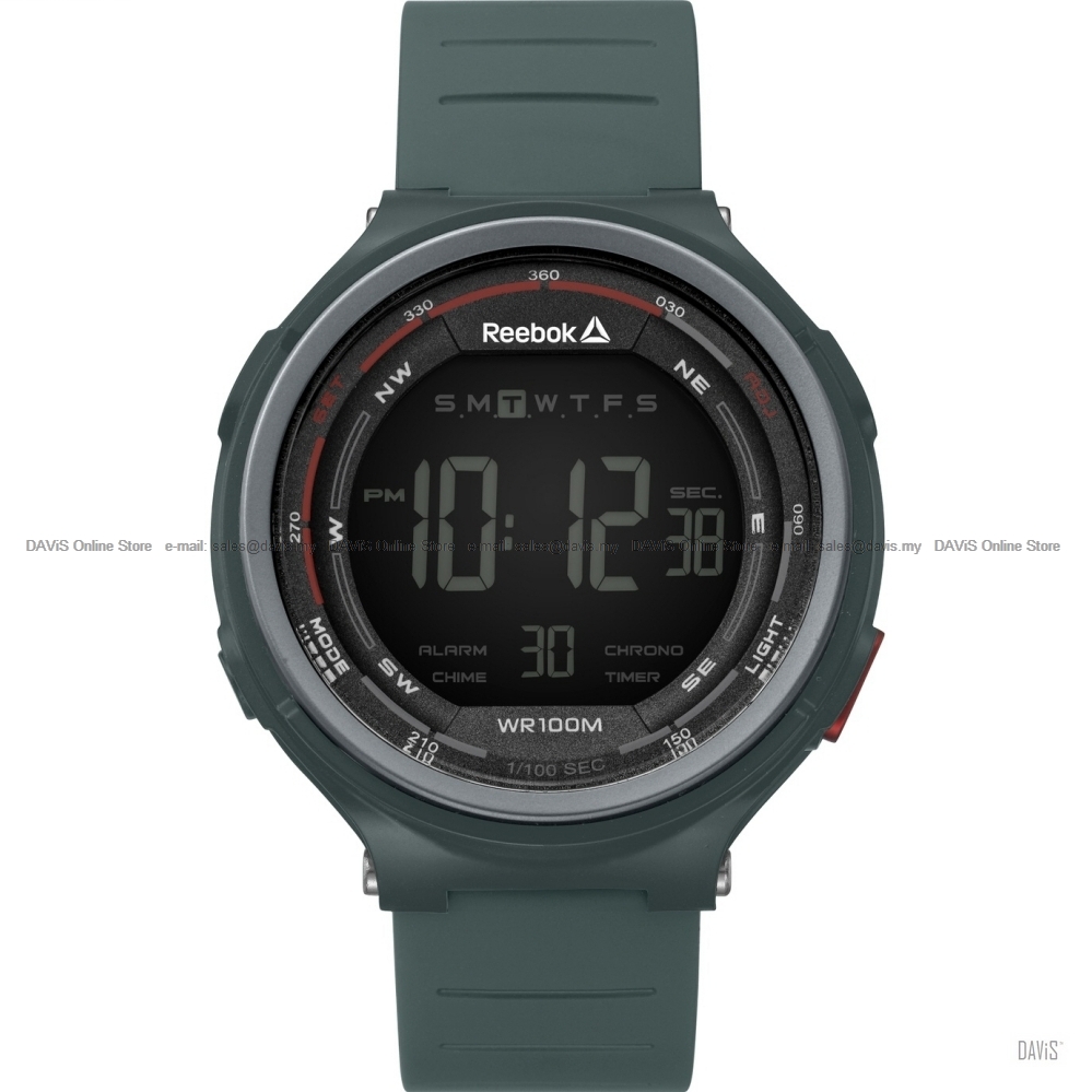 Reebok Watch RD-KLS-G9 Men&#39;s Kalsu Digital Sport Silicone