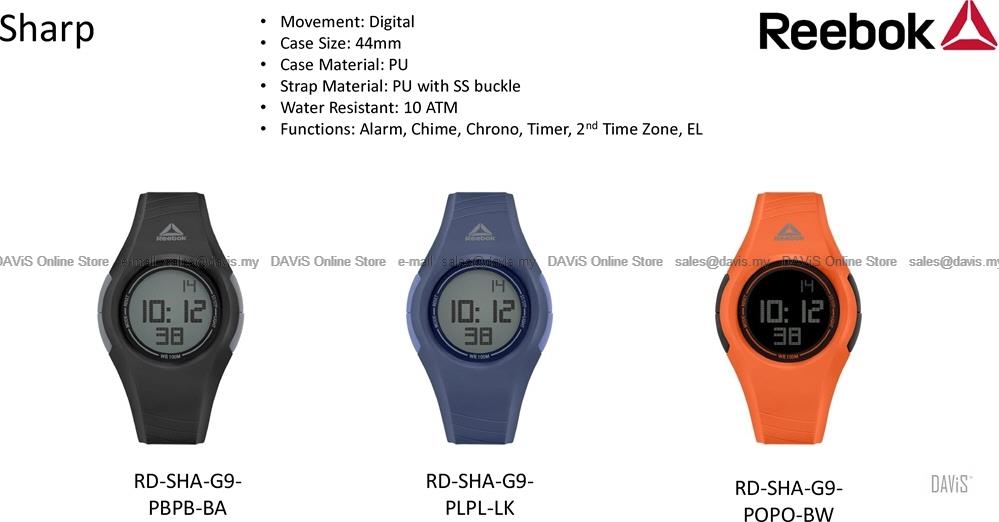 reebok watch water resistant