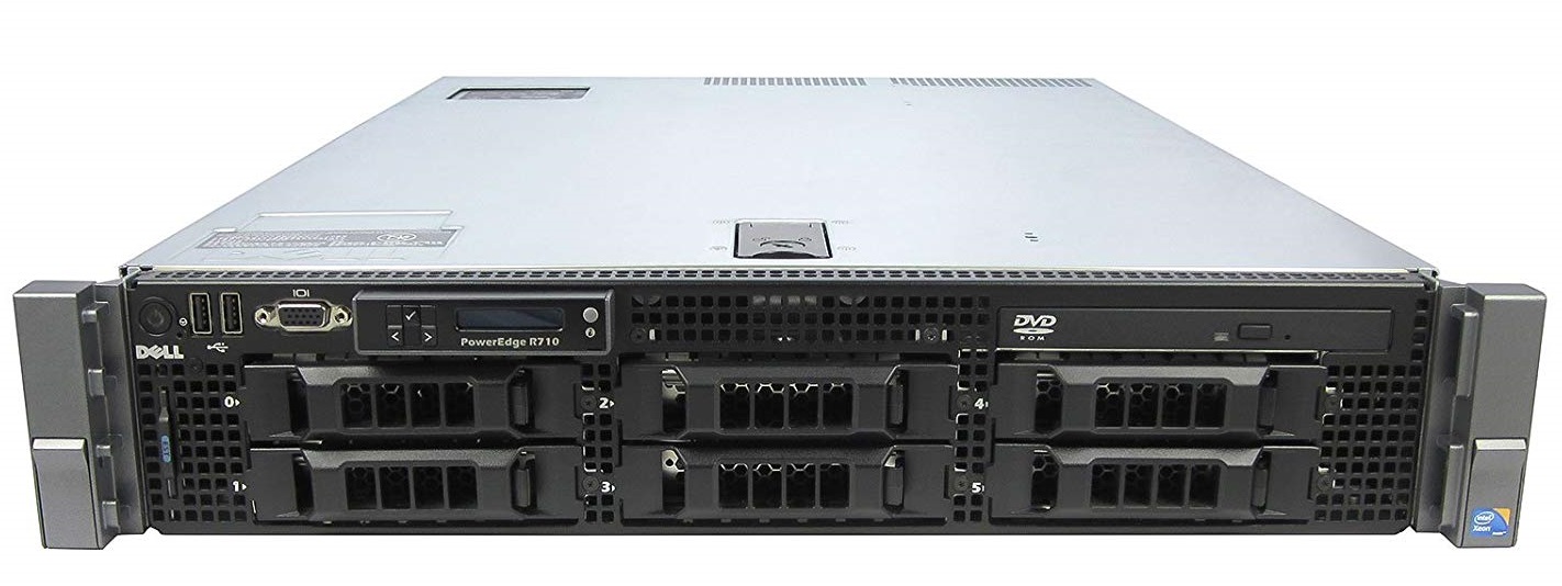 (Refurbished) Dell PowerEdge R710 Server (2xE5530.24GB.4x300GB)