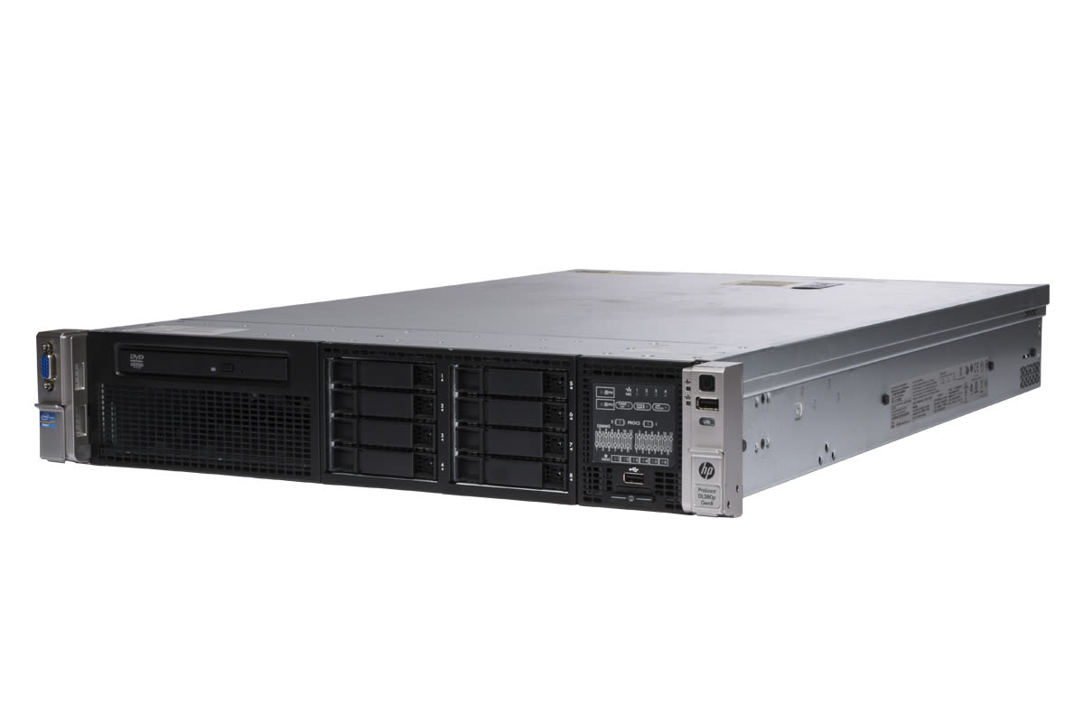 (Refurbished) HPE ProLiant DL380p Gen8 Server (2xE5620.8GB.600GB)