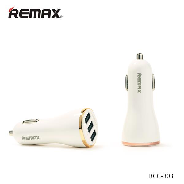 REMAX Dolphin 3.4A Car Charger RCC-303 3x Triple USB Turbo Charger