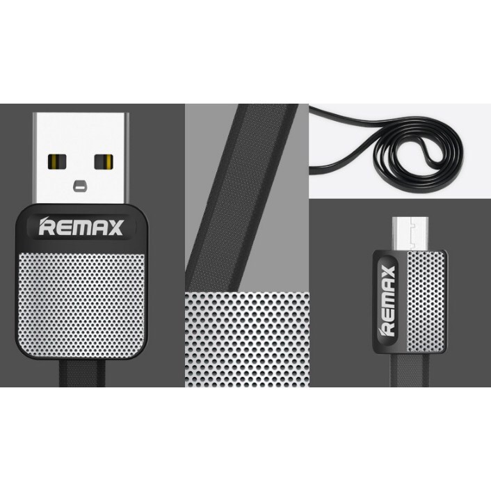 Remax Metal High Speed Micro USB Lightning Type C Data Charging Cable RC-044