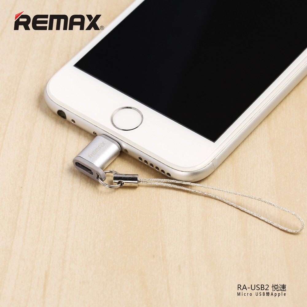 REMAX RA-USB2 MICRO USB TO LIGHTNING APPLE CONVERTER. CHARGING  &amp; DATA TRA