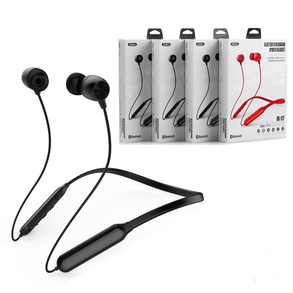Remax RB-S17 Bluetooth v4.1 Comfortable Neckband Sports Magnetic Suction Heads