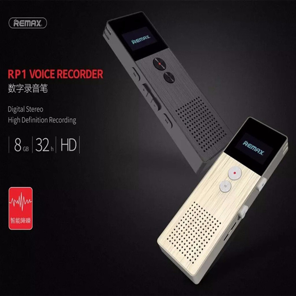 Remax RP1 8GB Digital Stereo High Definition Voice Recorder With OLED Display