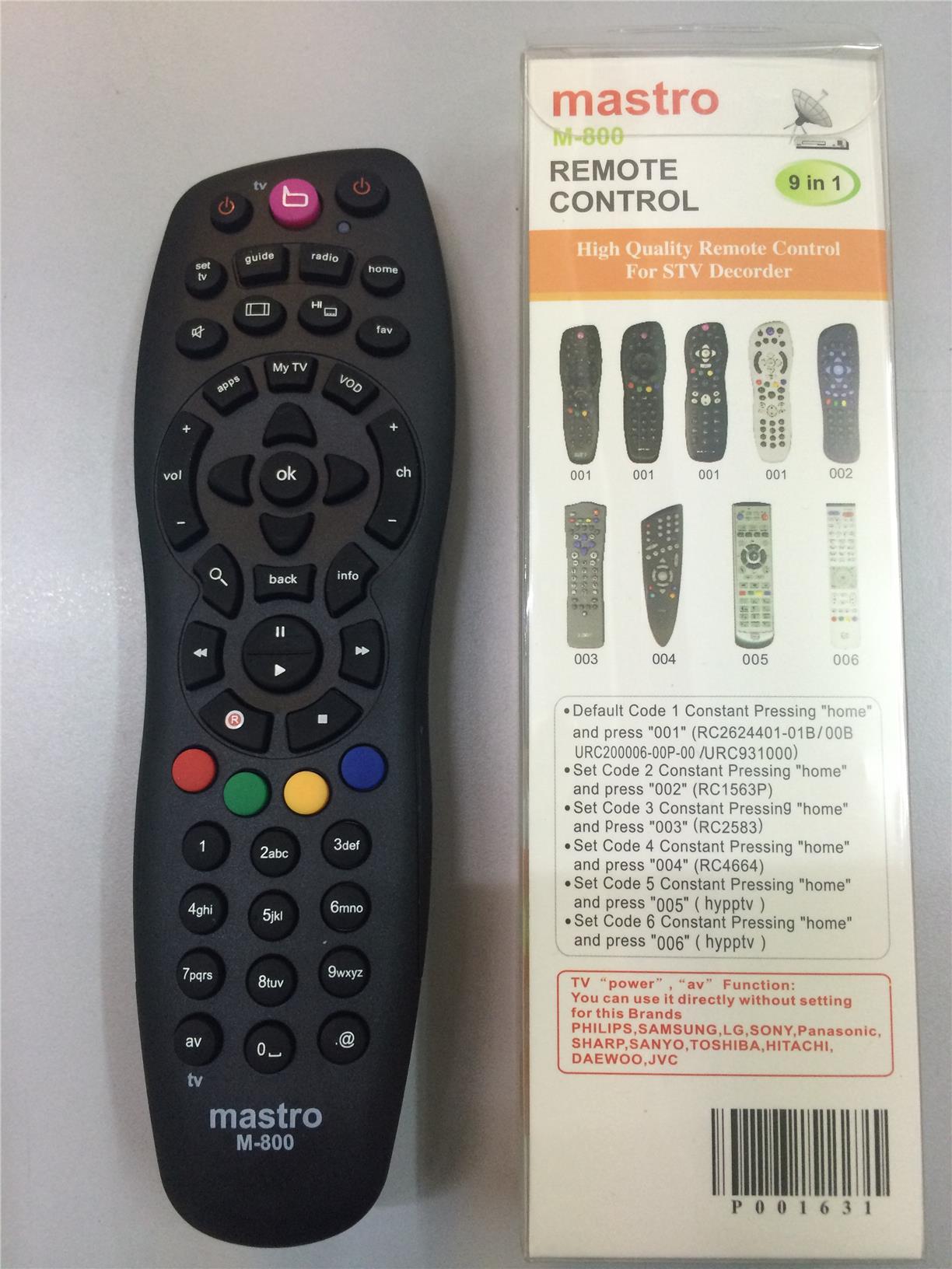 astro remote control tv