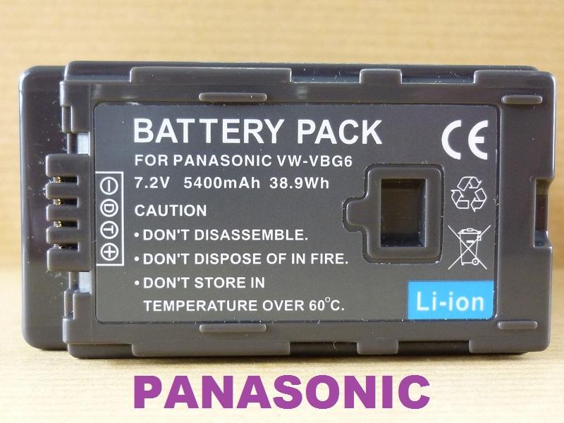 Replacement Battery for Panasonic VW-VBG6