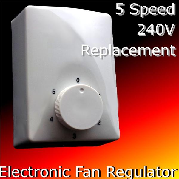 Replacement Fan Regulator Switch 5 Speed Fan Controller Knob control