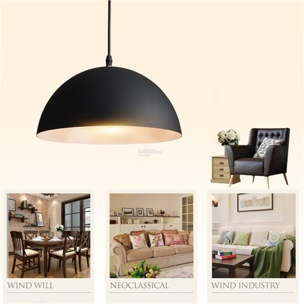 Retro Style Ceiling Pendant Light Shade Lampshades Shades Black