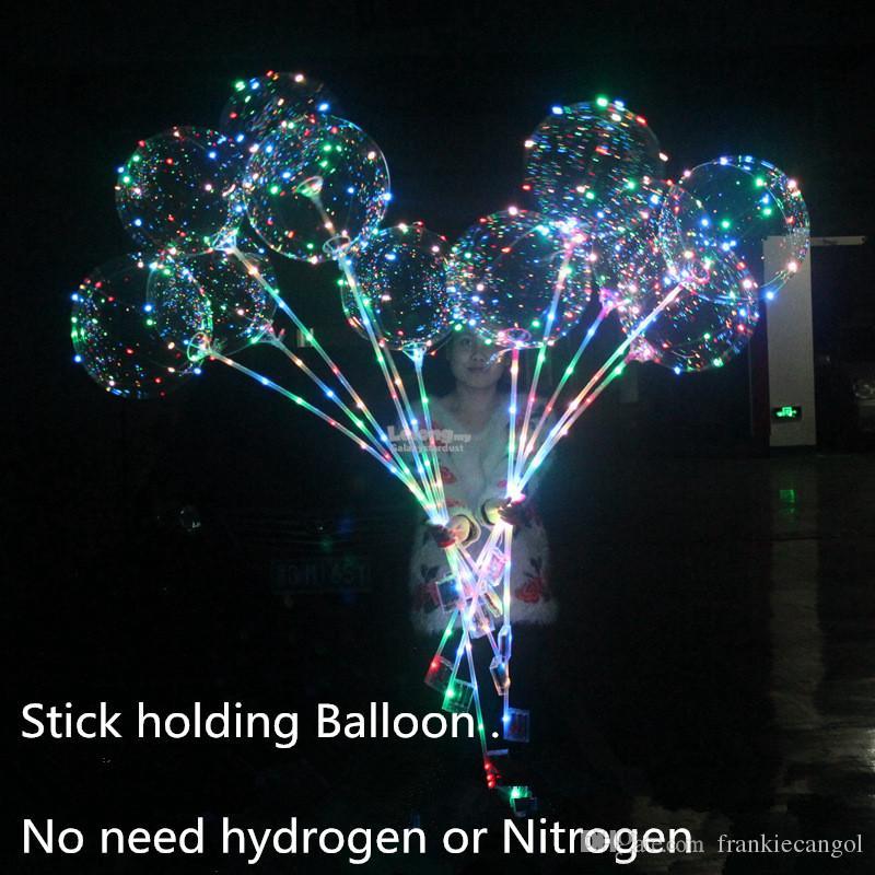 Reuse-Floating Light Up-LED Bubble Balloon-Multi Color Luminous String
