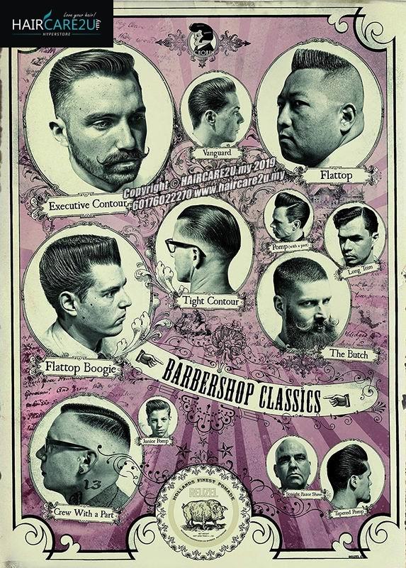 REUZEL Pomade Barbershop Classics Barber Poster