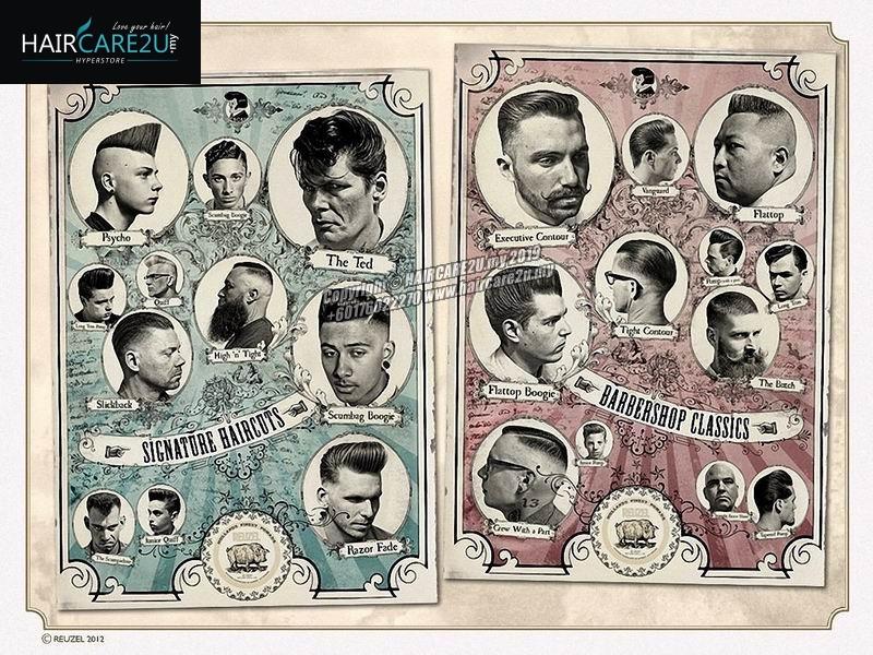 REUZEL Pomade Barbershop Classics Barber Poster