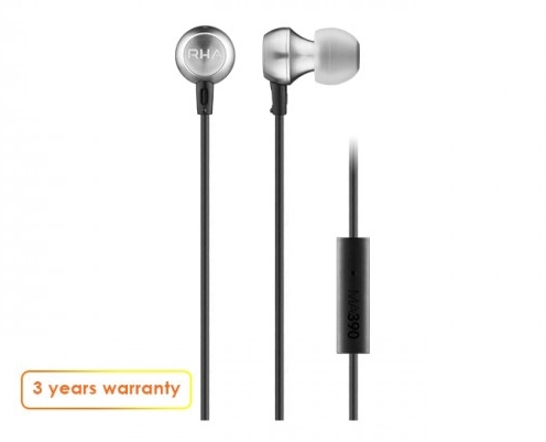 RHA MA390 Universal: Noise Isolating Aluminium In-Ear Headphones with Universa
