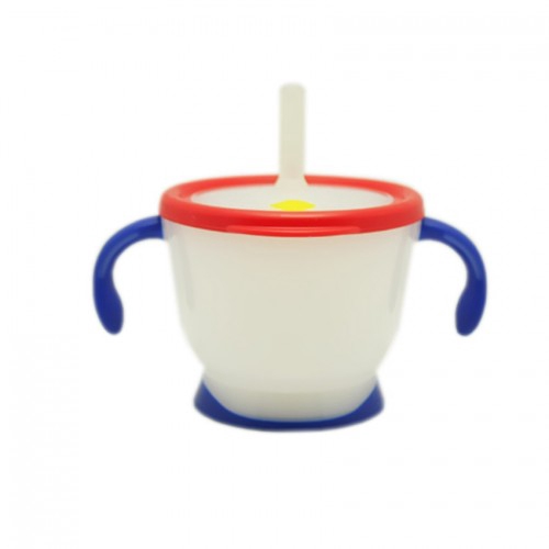 Richell AQ Straw Cup Mug Set Navy Blue