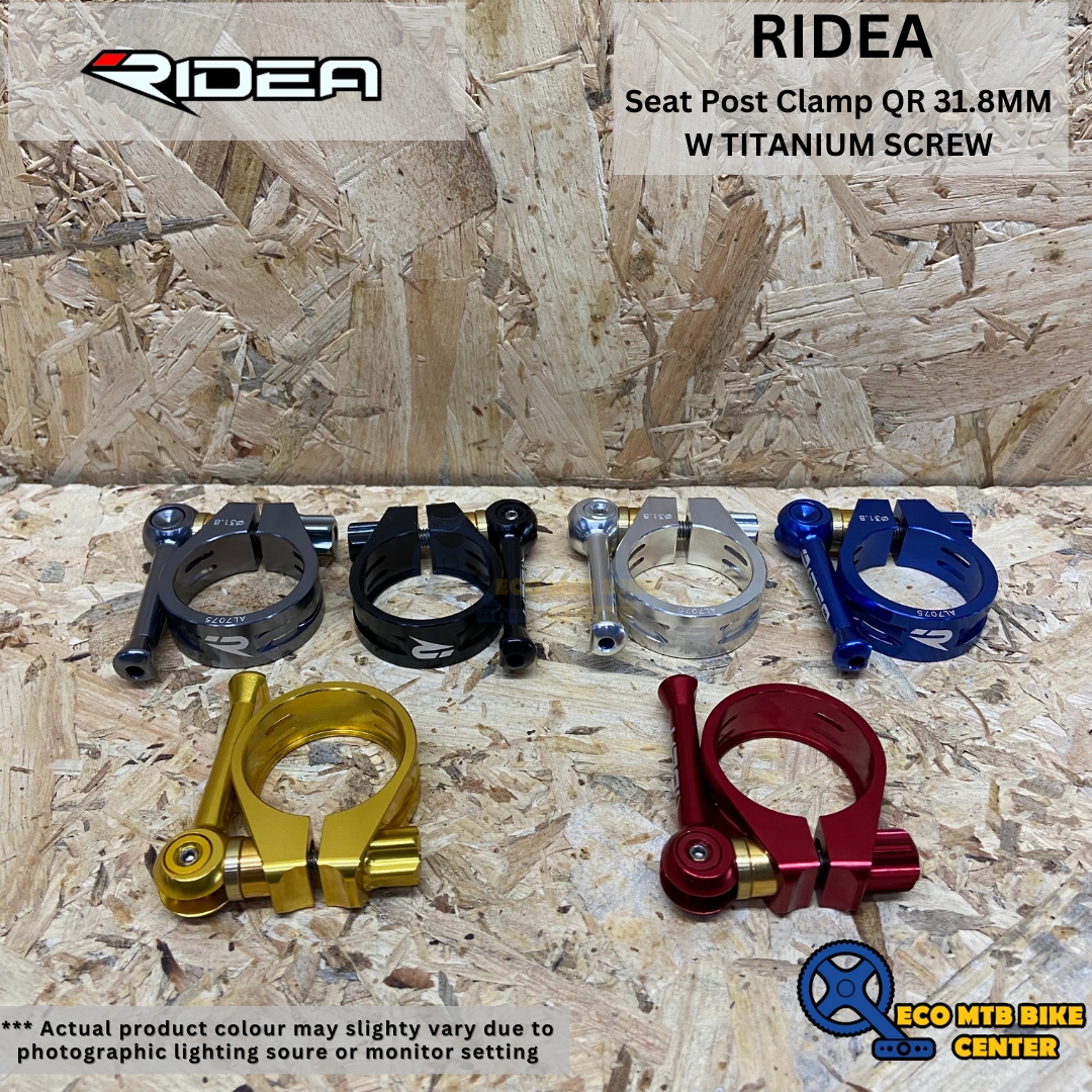 RIDEA Seat Post Clamp QR 31.8MM W TITANIUM SCREW