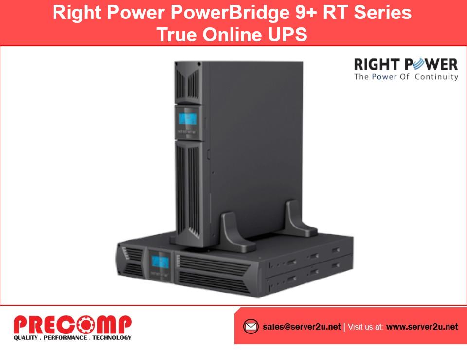 Right Power True Online UPS PowerBridge9+ Series 1KVA