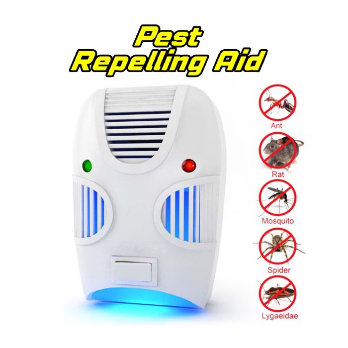 Riooex Ouad Pest Repelling Aid Magnetic Electronic Rat Mice Insects Pest Bug C