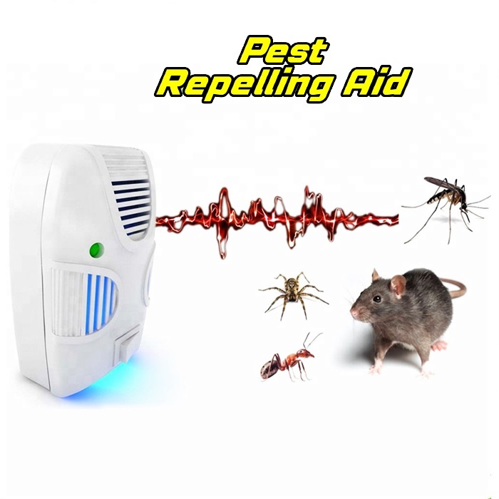 Riooex Ouad Pest Repelling Aid Magnetic Electronic Rat Mice Insects Pest Bug C