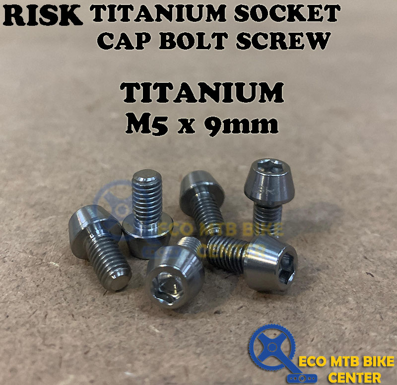 RISK Titanium Socket Cap Bolt Screw M5x9mm (1PCS)