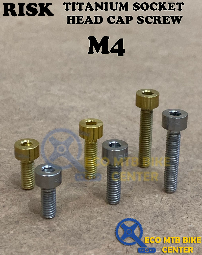 RISK Titanium Socket Head Cap Screw M4 TITANIUM Colors ( 1PCS)