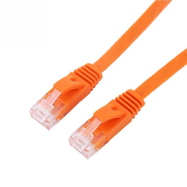 RJ45 CAT6 Ethernet Network Flat LAN Cable UTP Patch Router Cables 1000M Orange