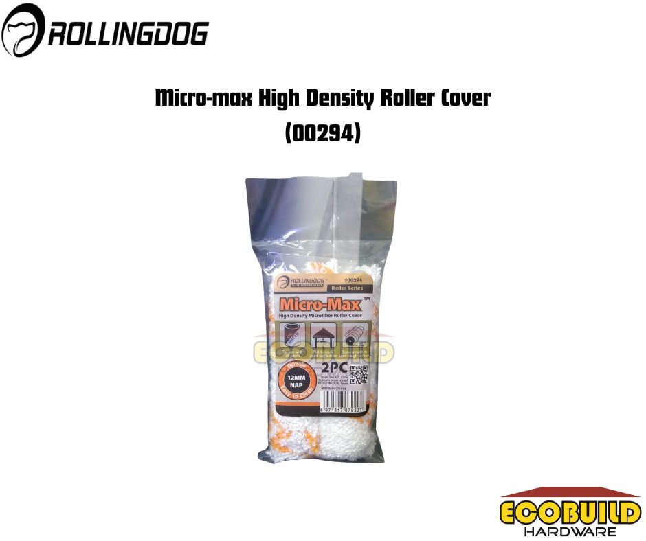 ROLLINGDOG HIGH DENSITY MICROFIBER ROLLER COVER 4&quot; - 2PCS (00294)