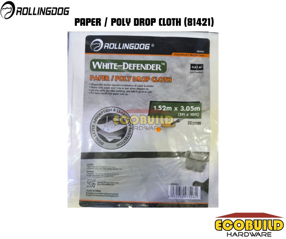 ROLLINGDOG PAPER / POLY DROP CLOTH (70GSM)