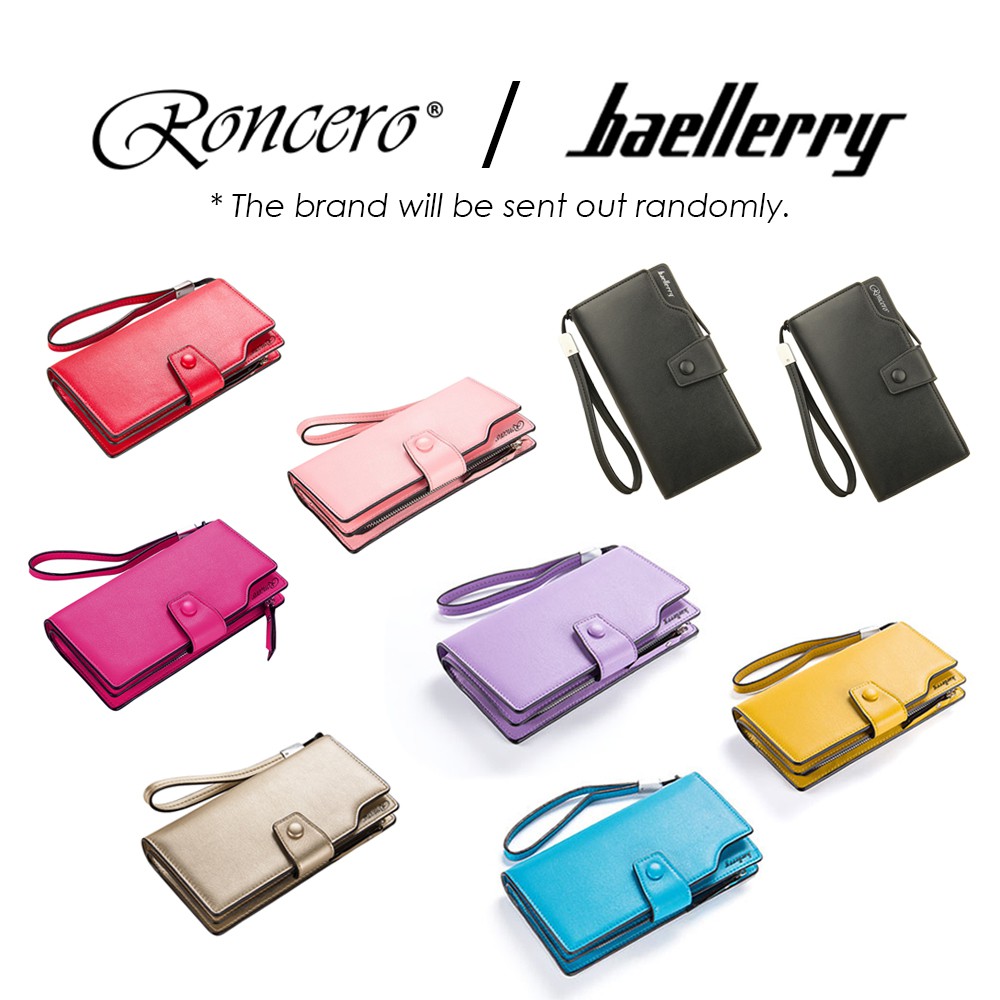 Roncero A0309 / Baellerry N6048 Purse Long Zipper Clutch Wallet Wristlet Card 