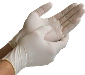 Rubber / Latex Disposable Hand Glove Powdered 1pc (2pcs = 1 pair)