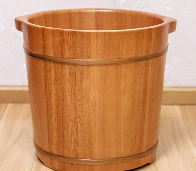 Rubber Wood Foot Soaking Barrel Bucket