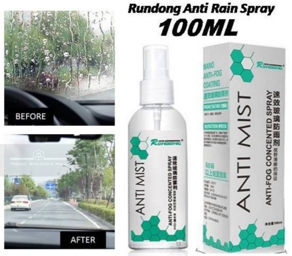 Rundong [100ml] Nano Coating Anti Rain Mist Windscreen Water Repellent Spray