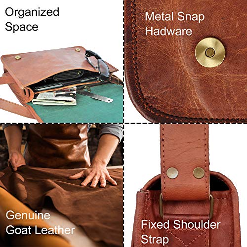 rustic town 15 inch vintage crossbody genuine leather laptop messenger bag