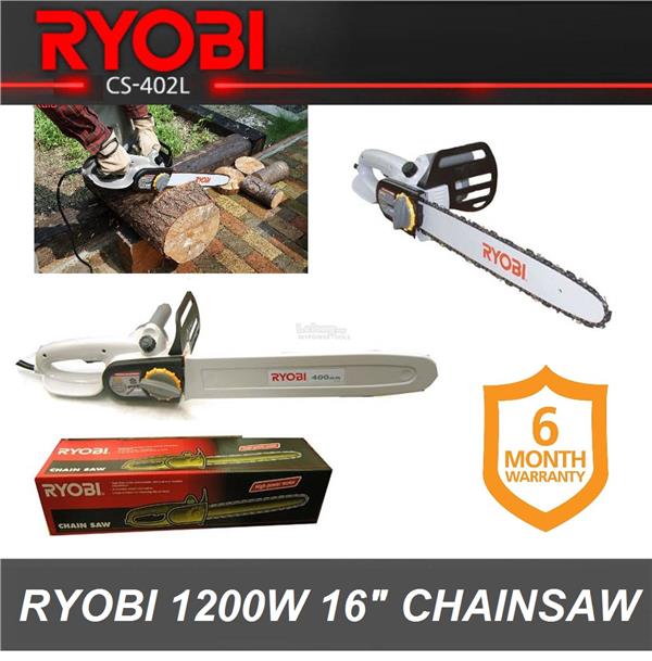 Ryobi 1200w 16 400mm Electric Chain Saws